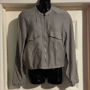 Dynamite Women's Gray Bomber Jacket